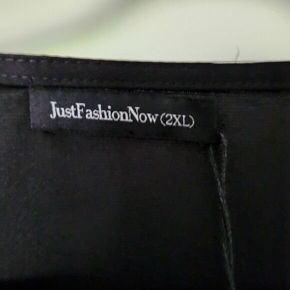 Just Fashion Now Womens Black Open Long Sleeve Midi Dress Size 2XL - Picture 5 of 6